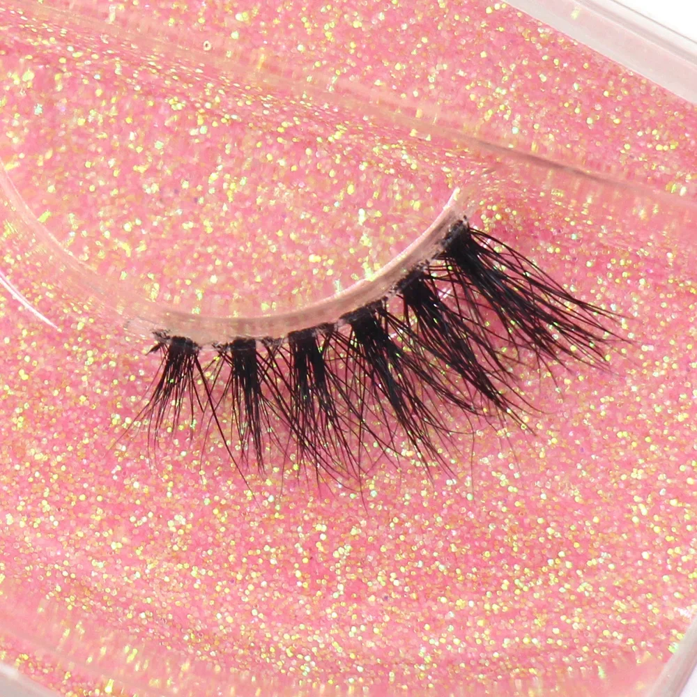 Half Eey Lash Neue 3D Nerz Wimpern Natürliche Falsche Wimpern Wispy Flauschigen transparenten band Wimpern Make-Up Halbe Wimpern Werkzeug H01