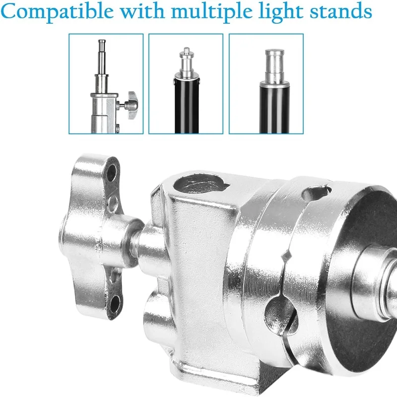 Регулируемый сверхмощный адаптер для штатива из нержавеющей стали