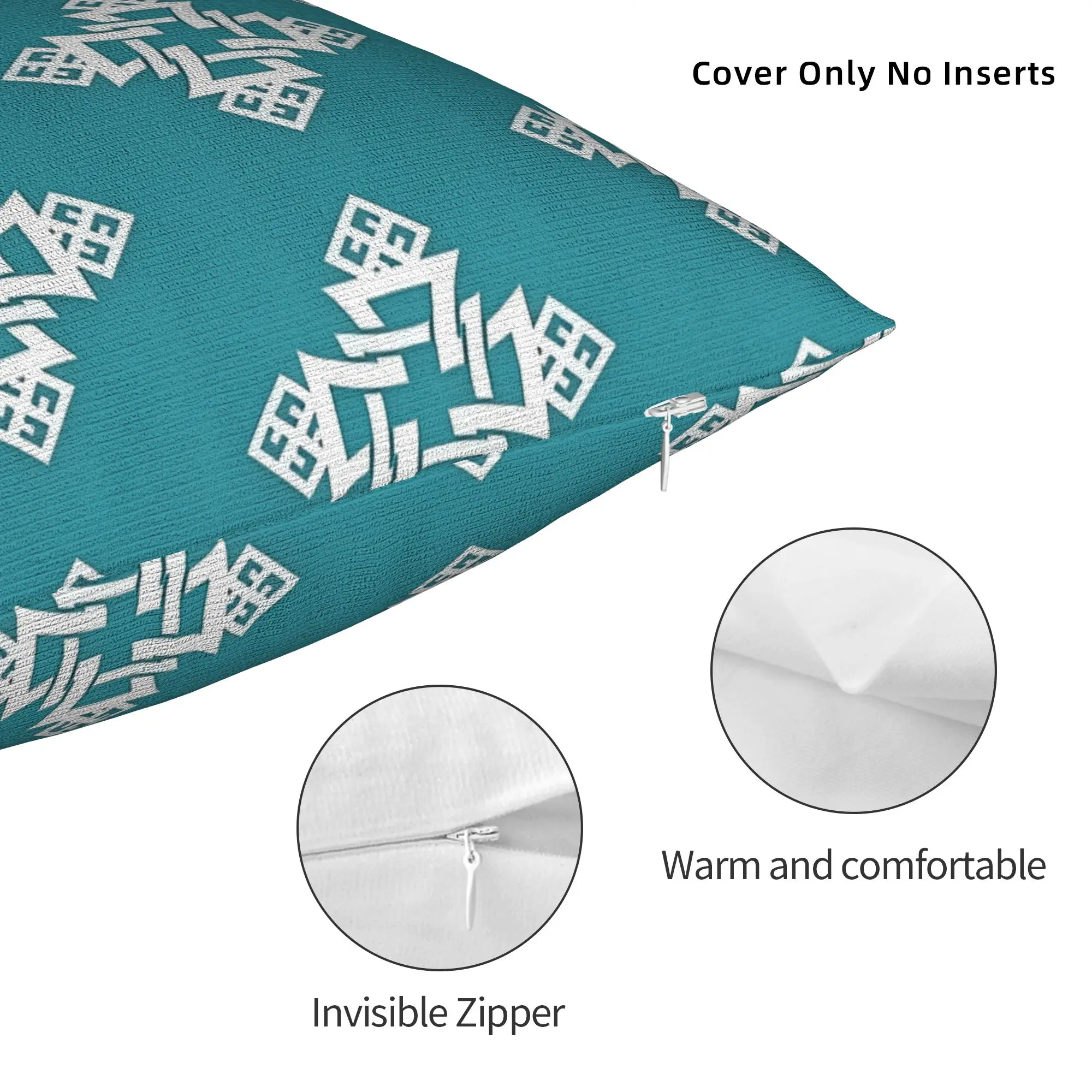 Soft Ethiopian Meskel African Art Cross Pillowcase Fabric Cushion Cover Decoration Demera Christian Pillow Case Cover Square