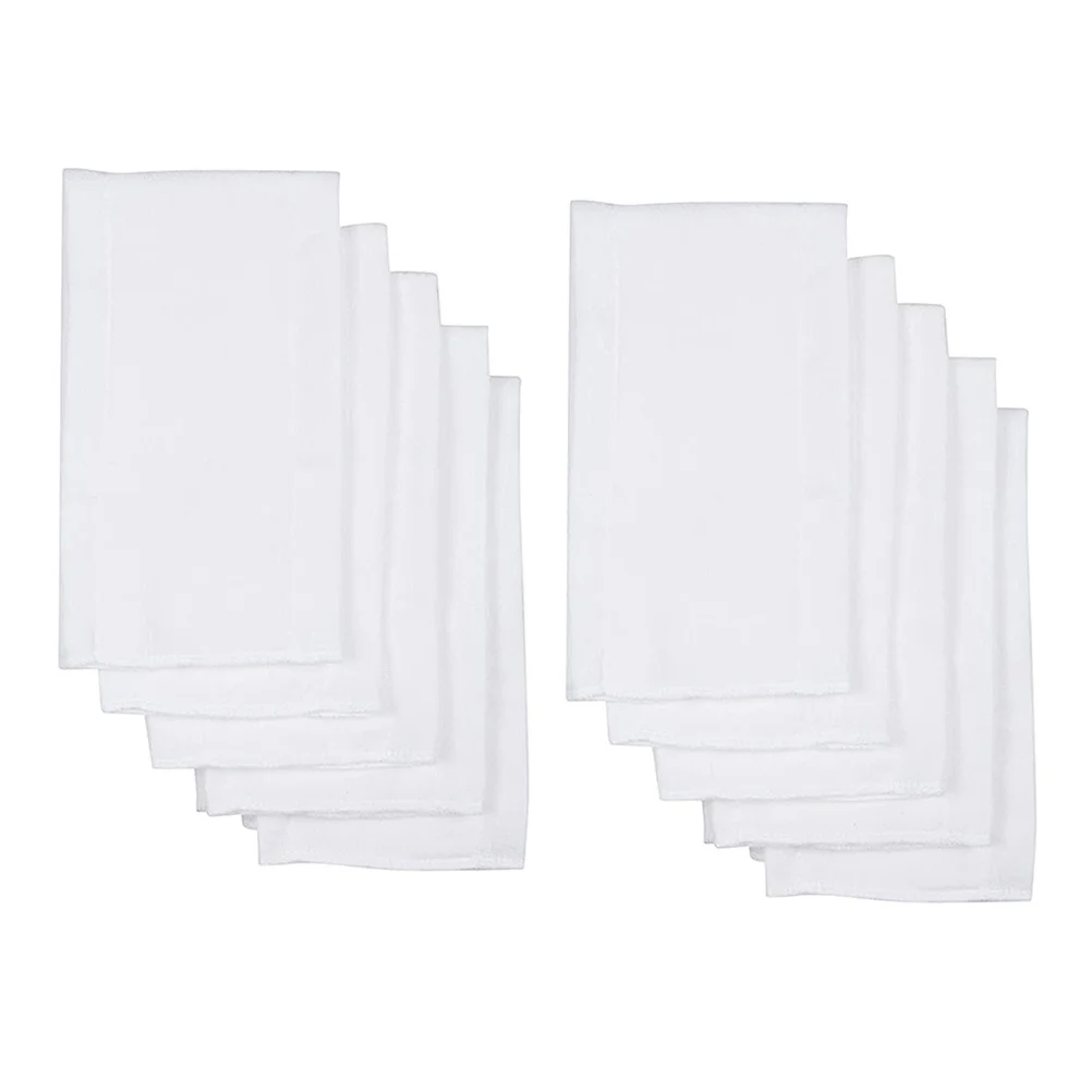 

10Pcs Baby Cotton Diaper Inserts Reusable Washable Soft Breathable Cloth Diapers Burp Cloths for Travel Outing