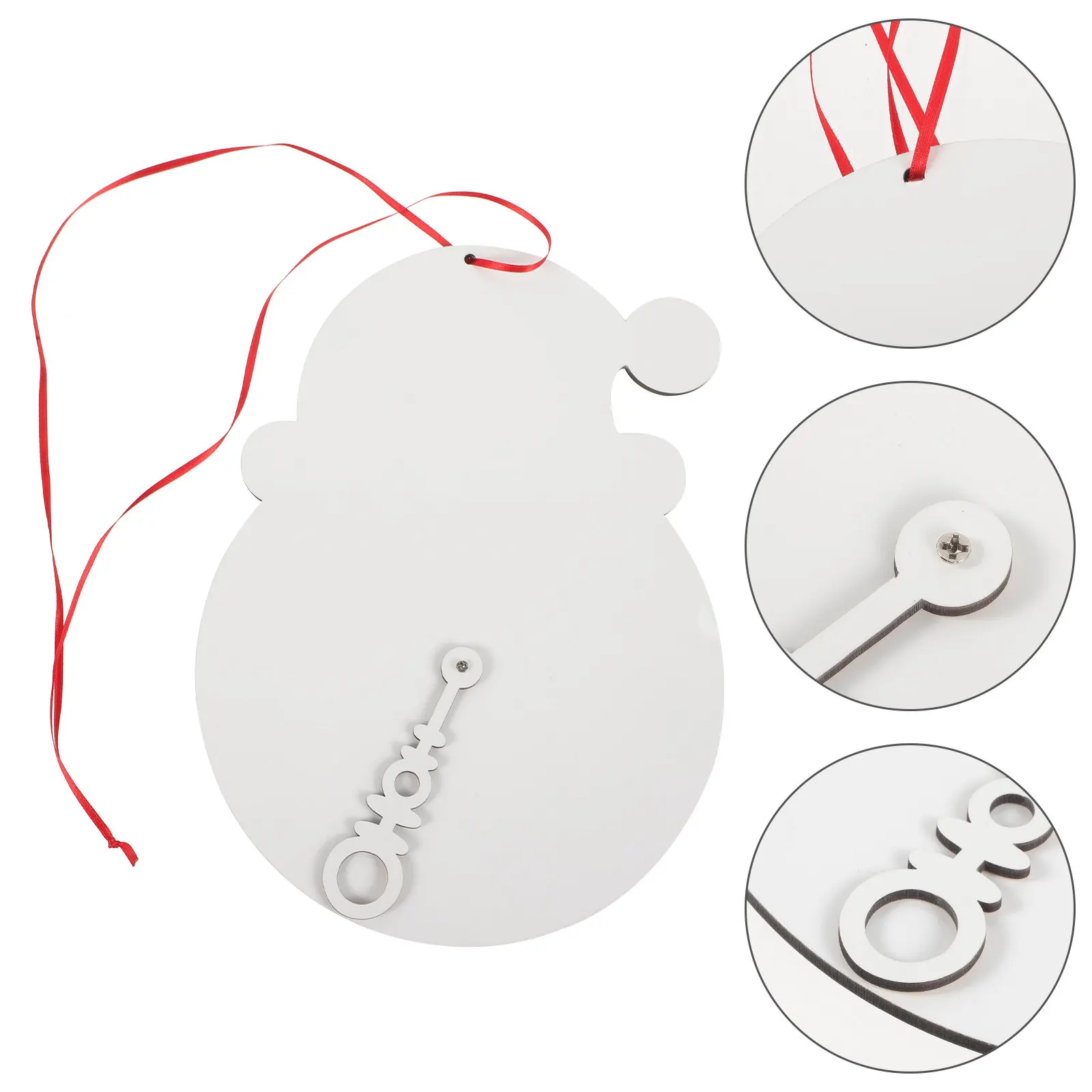

Christmas Advent Calendar Acrylic Clock Shape Countdown Calendar Xmas Desktop Decor Christmas Countdown Ornament Festive Acrylic