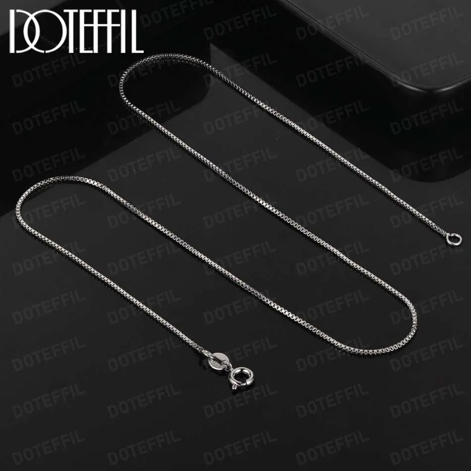 Naszyjnik DOTEFFIL, łańcuszek – 925 Sterling Silver Chain Necklace Men recenzja i cena