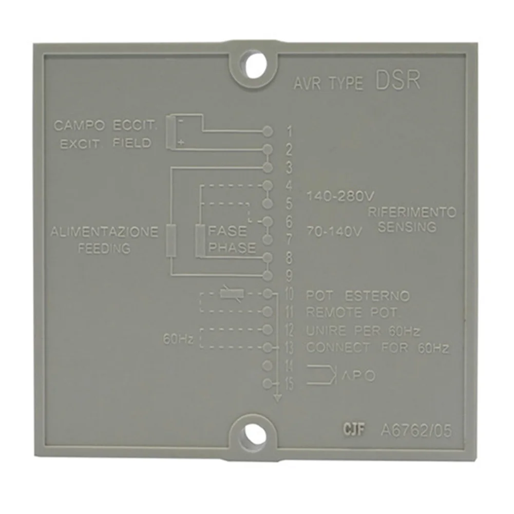 

For DSR AVR Automatic Voltage Regulator Compatible with For Mecc Alte Generator Genset Excitation Systems 40-270V 15-72Hz