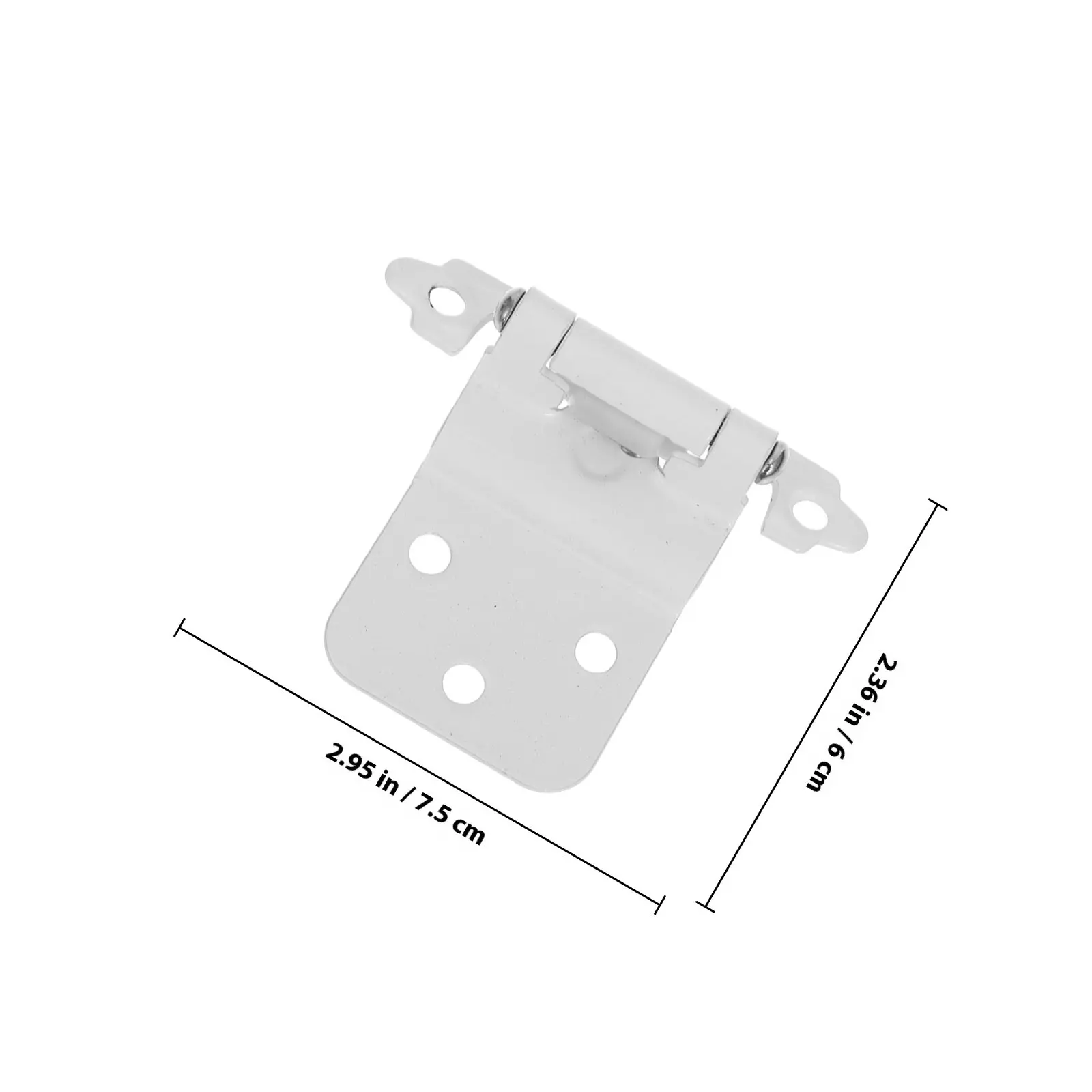 4Pcs Multi-Fold Iron Cabinet Hinges Self-Closing Cabinet Door Hinge Replacement for Kitchen Cupboards Iron Door Hinges