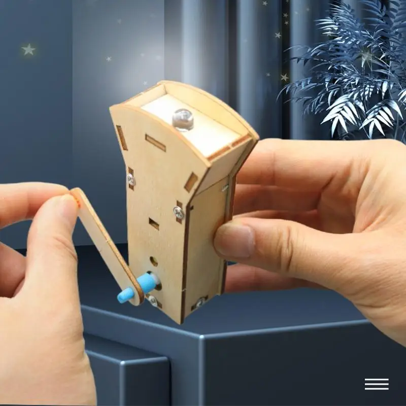 1 Set Physics Science Toys DIY Hand Flashlight DIY Science Experiment Kit & Education Model Toy For Children Gift