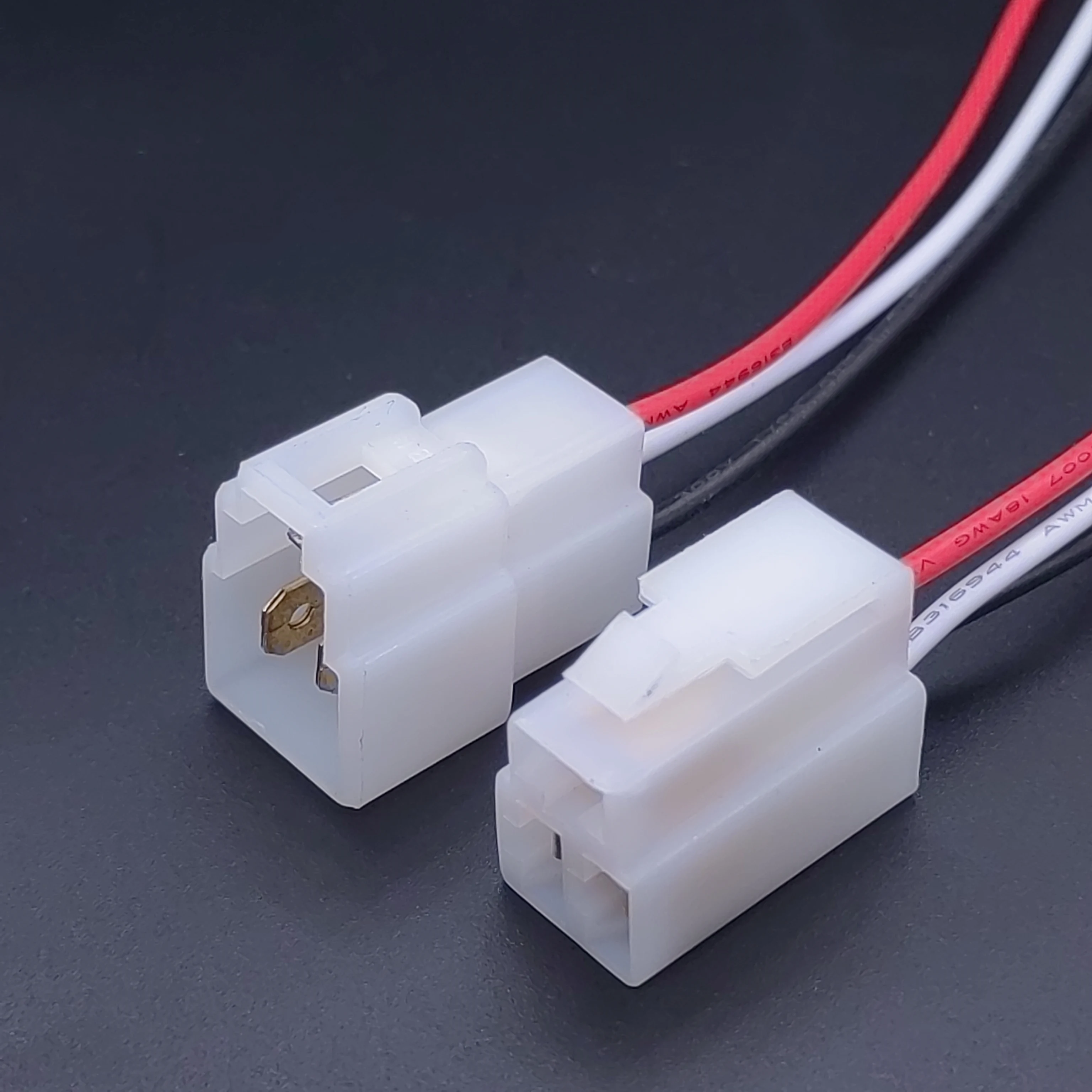 1P 2P 3P 4P 6P  6.3 MM Automobile And Moto Eletrica Quick Wire Connector Headlight Waterproof Pin Connector and terminal  ocket