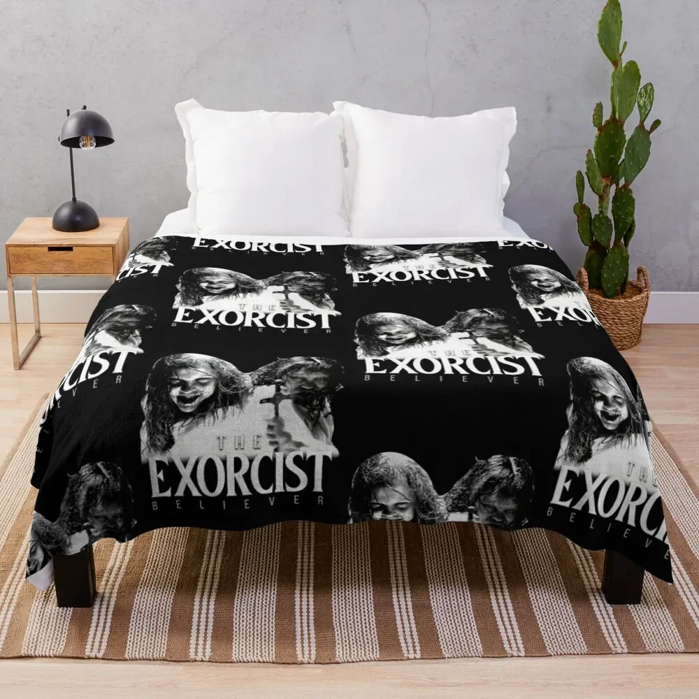 

The Exorcist Believer Horror Movie Throw Blanket Breathable Lightweight Blanket for Adults Kids