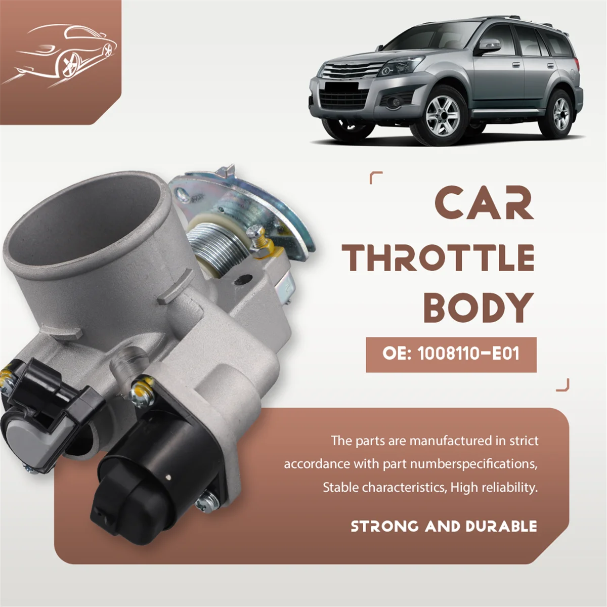 

Efficient convenient1008110-E01 Car THROTTLE ASSY for Great Wall 491Q ENGINE excellent quality