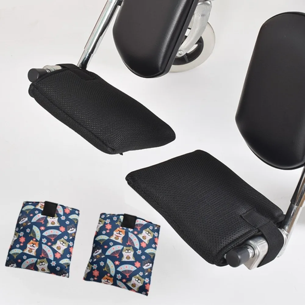 Slip Resistant Wheelchair Footrest Pads Comfort Enhancing Durability Footplate Protector Pad Easy To Install Soft