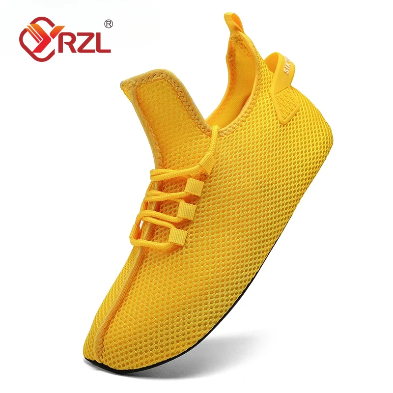 YRZL 2024 Men Sport Shoes Lightweight Running Sneakers High Quality Breathable Mesh Shoe Comfortable Footwear for Man Size 36-47