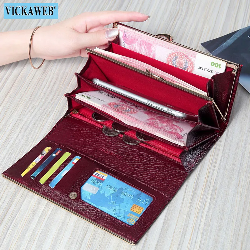 Free Gift Women Wallets Brand Design High Quality Leather Purse Female Hasp Fashion Alligator Long Ladies Money Bag M10-150