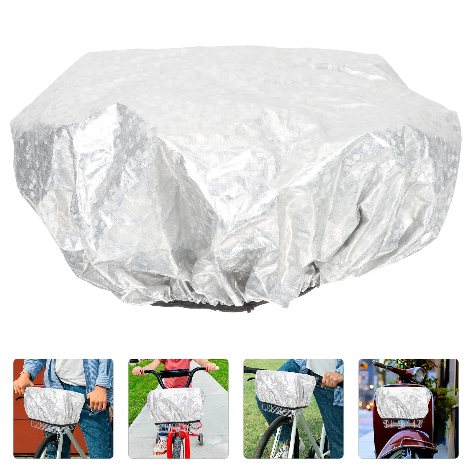 

Waterproof Bike Basket Rain Cover for Front Rear Bicycles Cycling Hiking Camping Travel Hunting Lightweight Foldable Compact