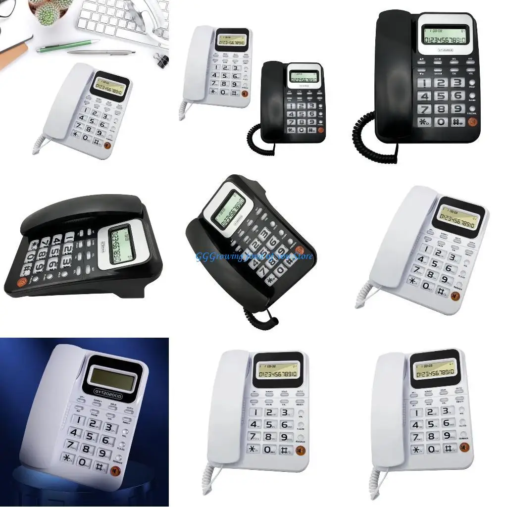 H9EB KX-T2036CID Corded Telephone Desk Landline Phone Desktop House Phone Seniors