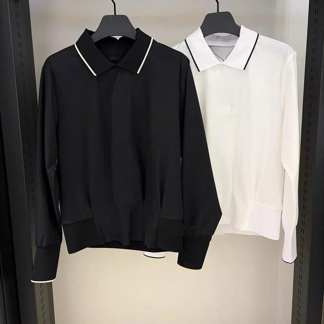 

Hot Sale Women's Golf Baseball Jacket Lapel Long Sleeve Slim Fit Versatile SportsGolf TopCasual Outdoor High-QualityGolf Apparel