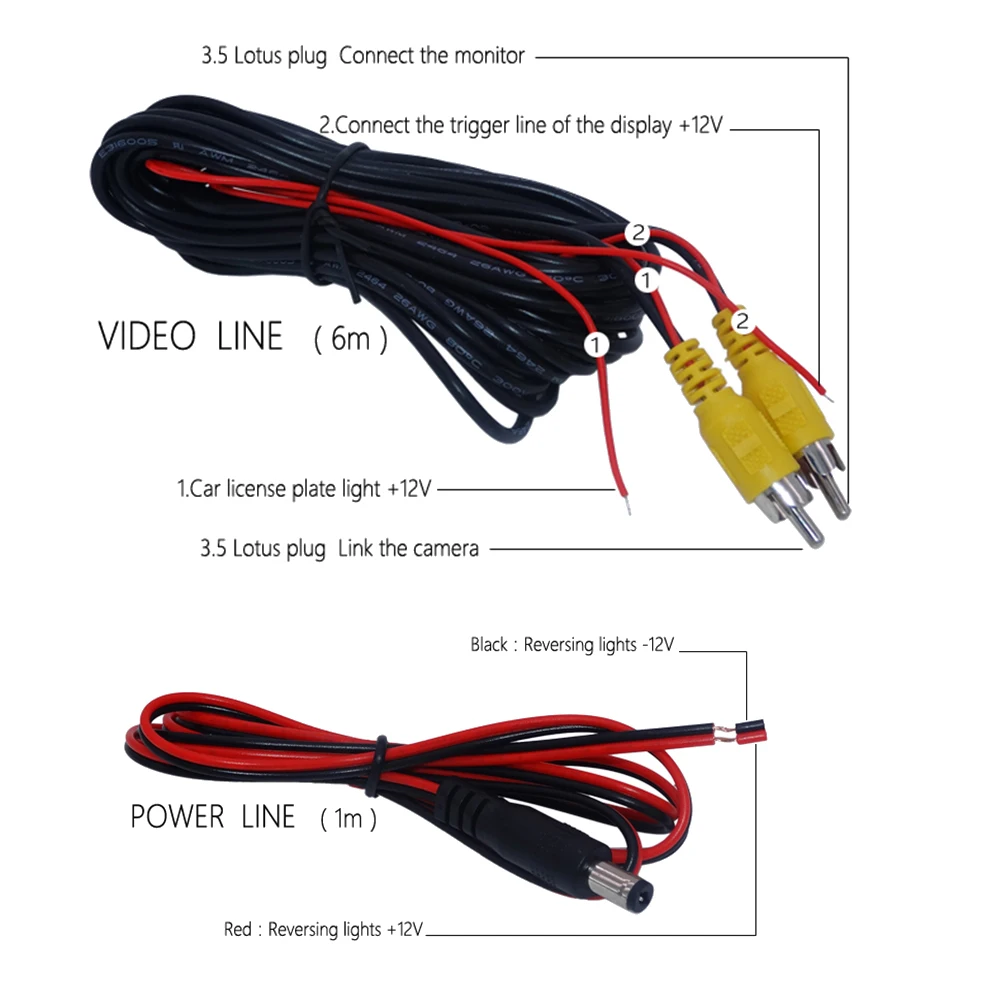 Car 4LED Rear View Camera Reversing Parking Camera For Mercedes Benz GLK Class X204 2008-2016
