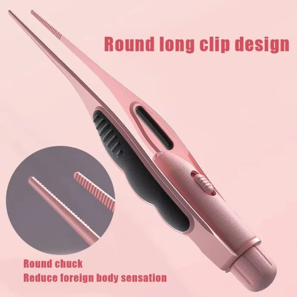 Safety LED Light Ear Wax Removal Tweezers Anti-Skid Anti-Rust Ear Wax Remover Clip Ear Cleaner Children
