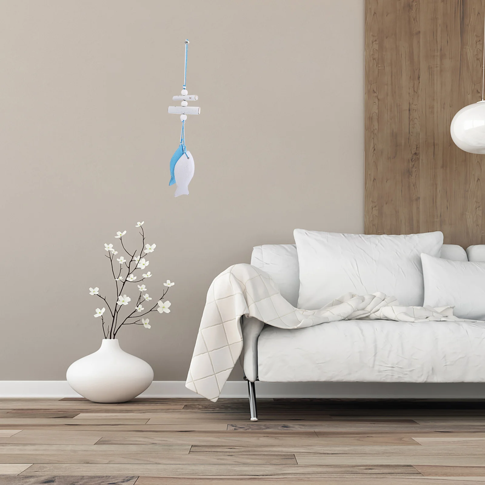 

Wood Fish Wall Hangings Mediterranean Style Home Decor Nautical Pendants Wood Carved Hanging Fish Decoration Wooden Wall Art