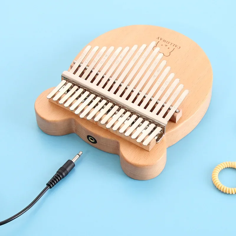 

Portable Pickup Kalimba Solid Wood High Quality Key Fingers Mini Piano Kalimba 17 Key Teclado Musical Musical Instruments DE50MZ