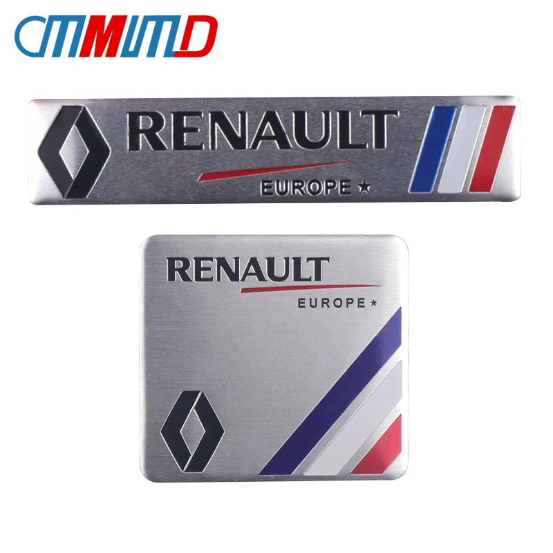 Accesorios de coche, pegatinas 3D de aleación de Metal con logotipo de deportes de motor para Renault Megane 2 3 4 Twingo Clio Captur Trafic Kwid