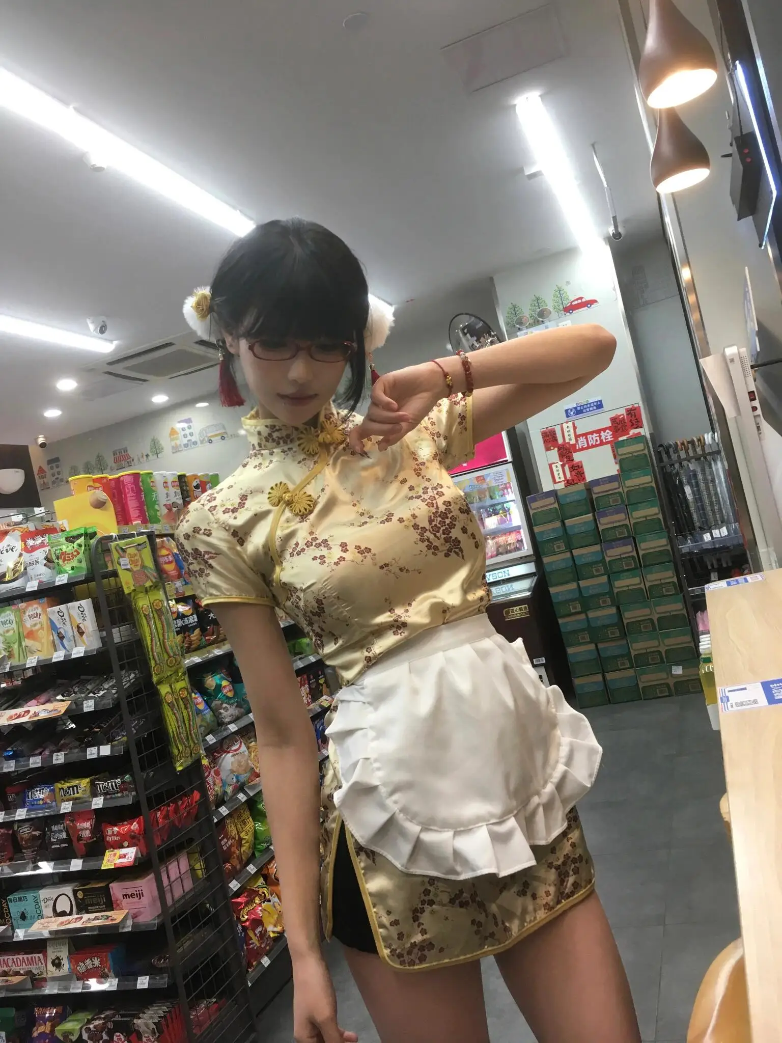 Disfraz chino Sle Lolita Maid orm Dr loween, conjunto de ropa nacional para mujer, uso diario
