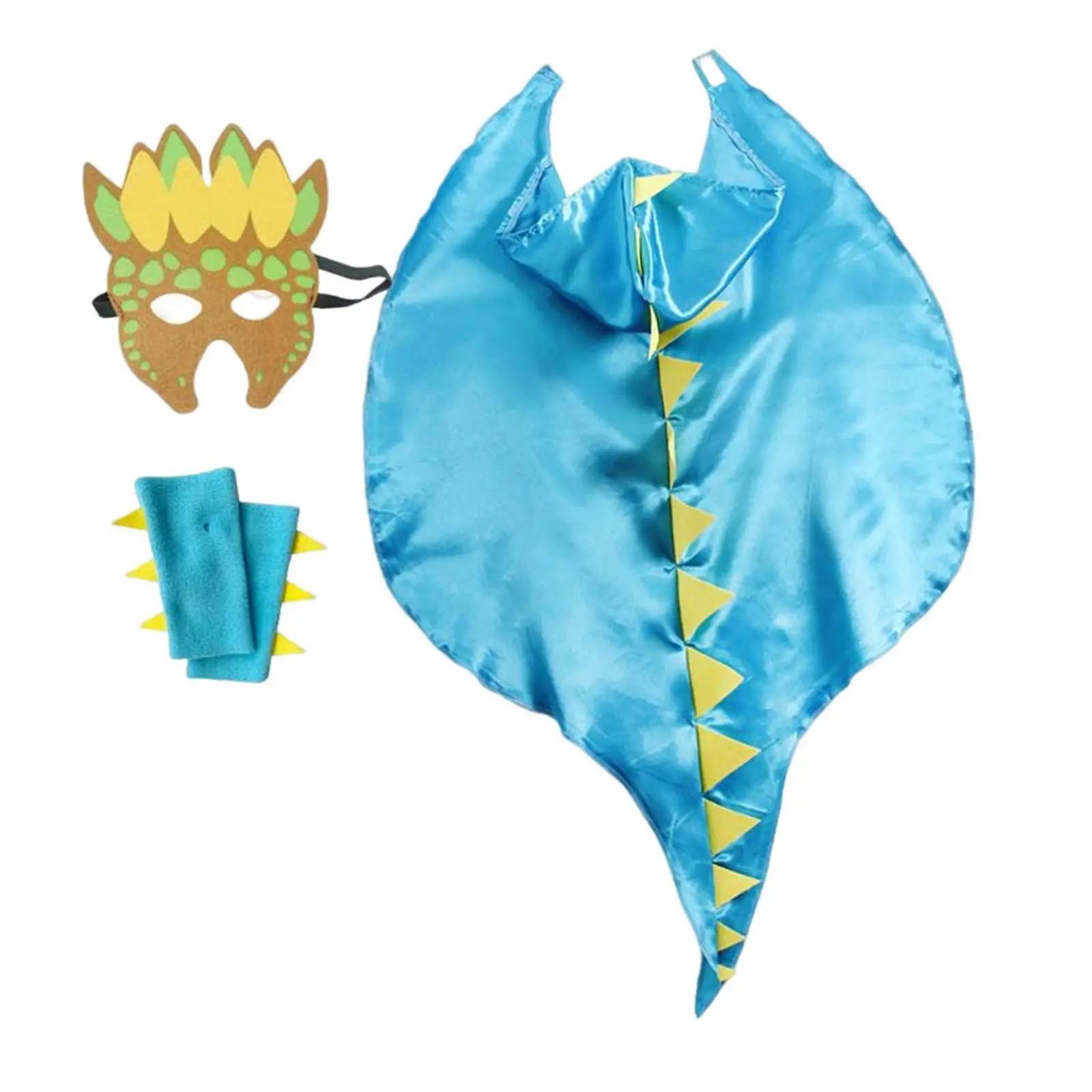 Kostum Naga Trick or Treating Cape Cosplay Kartun untuk Hadiah Halloween Oranye