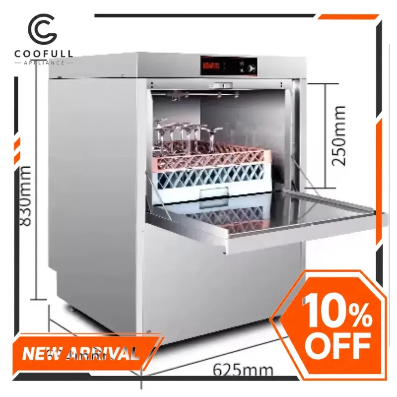 Mini Dishwasher Undercounter Stainless Steel Automatic Cup Washing Machine Commercial Household Kitchen Bar Restaurant