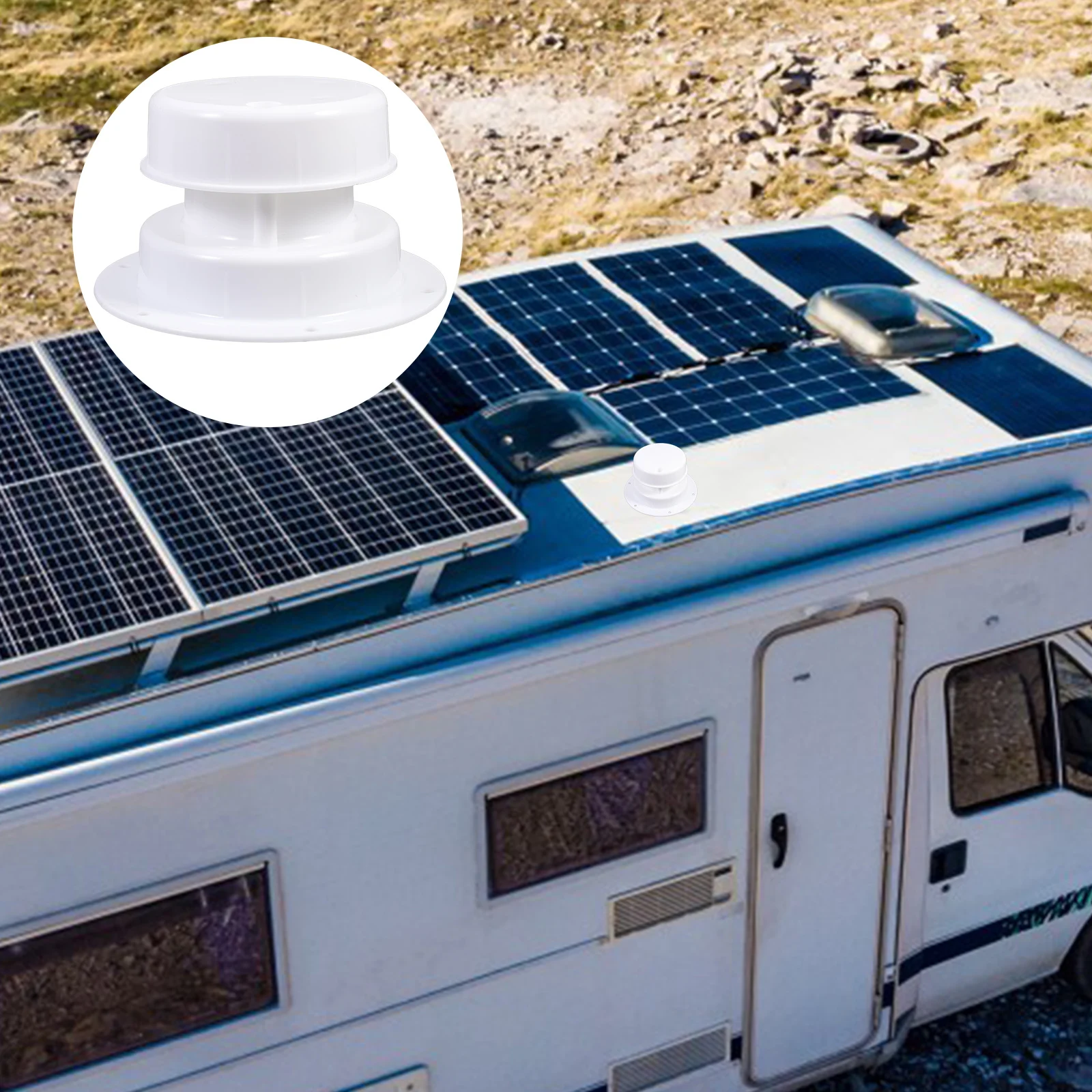 

Versatile RV Roof Vent Cap Plumbing Cover For All Weather Conditions RV Sewer Vent Cap Efficient Ventilation Design