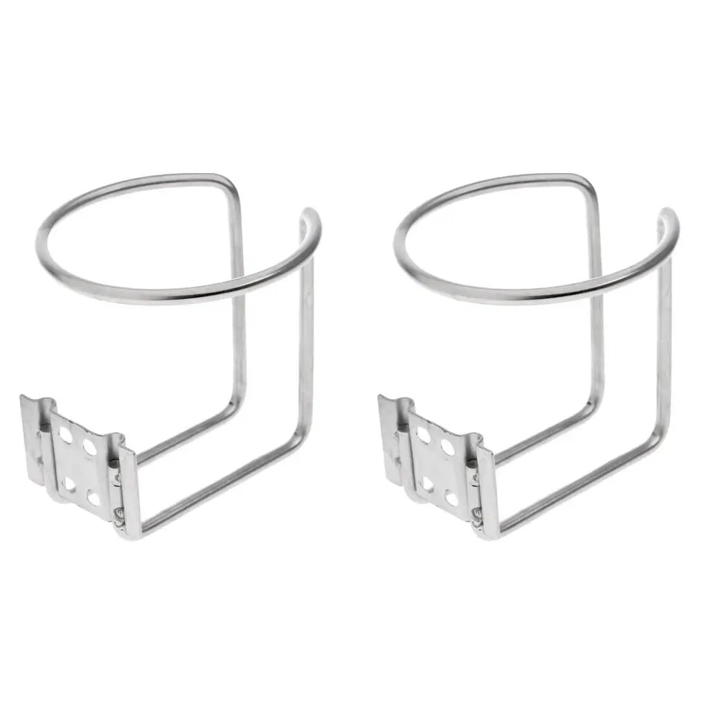 Stainless Steel Boat Ring Cup Holder Large Drink Stand Vehicle Beverage Holder for Yacht Trailer RV Truck
