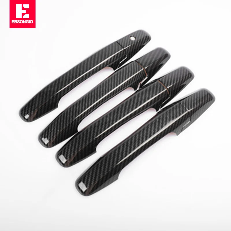 

For Honda CRV CR-V 2007 2008 2009 2010 2011 Car Door Handle Bowl Covers Carbon Fiber Accessories Stickers Car Styling 8pcs