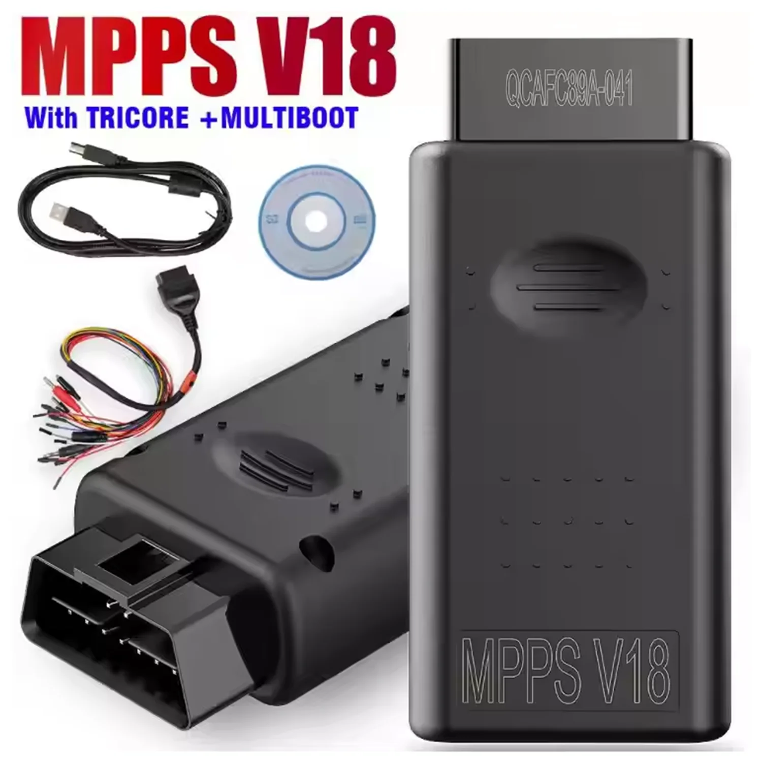 MPPS V18/V21 Unlock Version Life Time Use Mpps Full Chip OBD2 ECU Programmer Chip Tuning Tool with Breakout Tricore Cable EEPROM