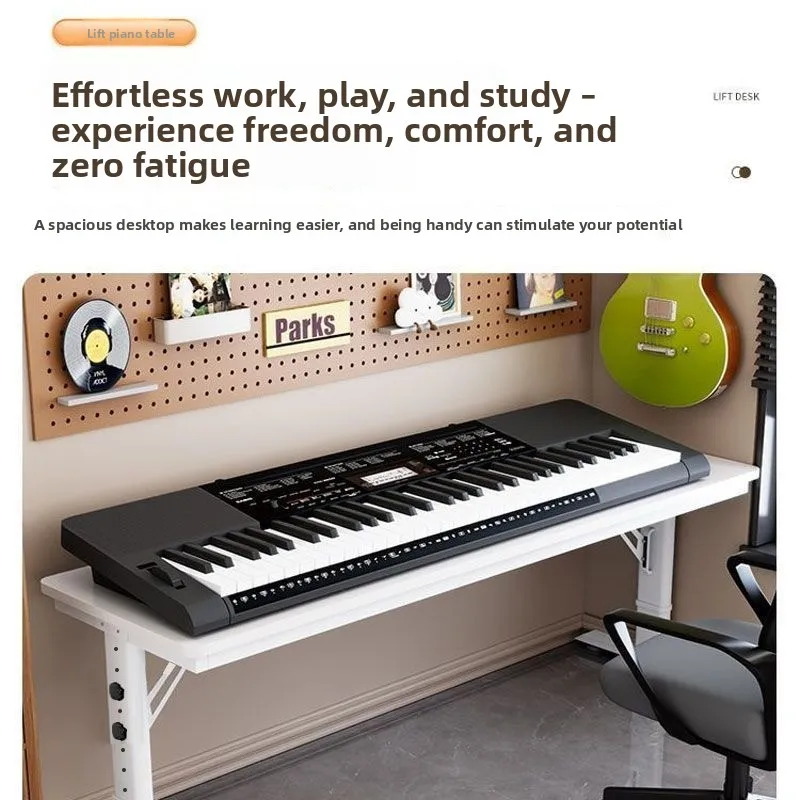 Electronic piano table Home piano frame Push-pull workbench