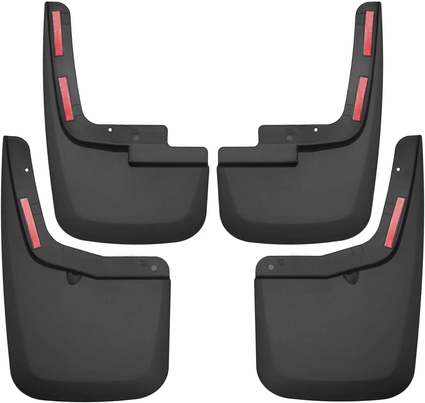 

2015 - 2020 Ford F - 150 Mud Guards, Plastic, Black, OEM Fender Flares Compatible, 4 - Piece Set