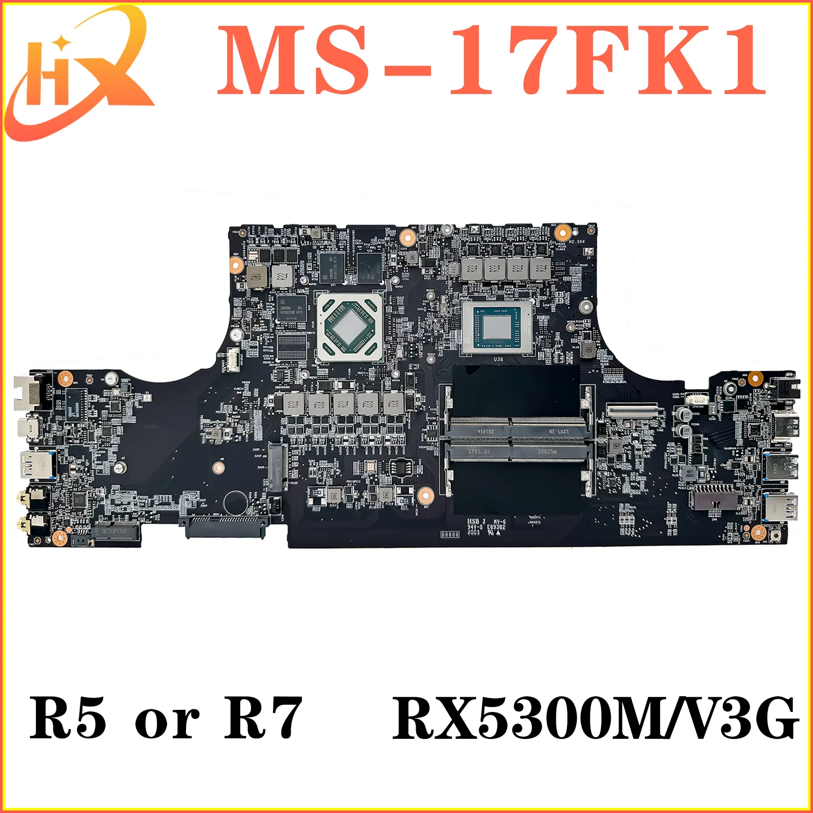 Carte mère Pour gelée MS-17FK1 MS-17FK Ordinateur Portable Carte Mère R5 R7 4ème Isabel jas5300M/V3G jas5500M/V4G 100% TEST OK