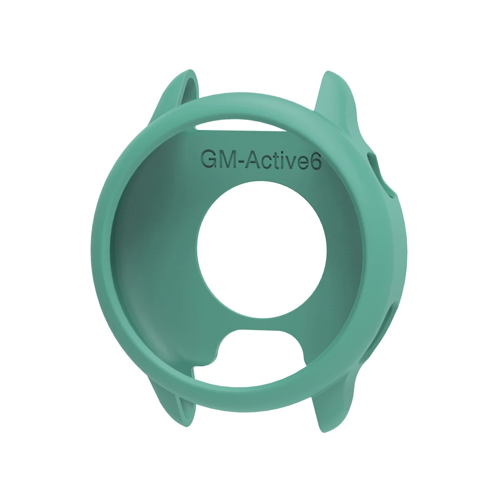 1X حافظة من السيليكون الناعم لساعة Garmin Vivoactive 6 الذكية، غطاء حماية من الجلد الواقي، إطار حماية ممتص للصدمات