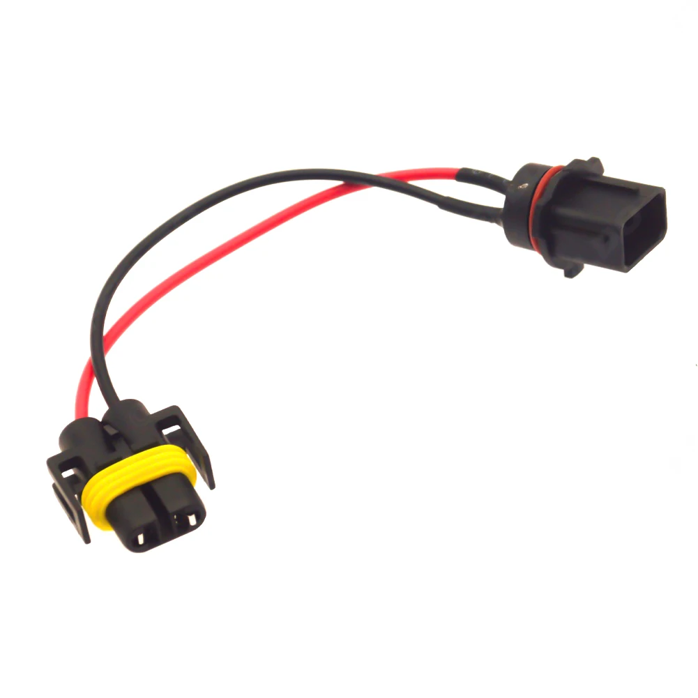 LED HID Compatible Headlight Conversion Metal Contact Terminals Plug-and-play Wiring Pre-wired Harness Car Headlight Adapter