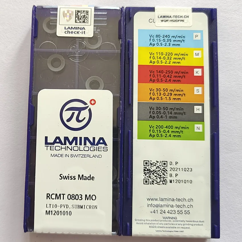 

RCMT0602MO LT10/RCMT0803MO LT10/RCMT10T3MO LT10/RCMT1204MO LT10/RCMT1606MO LT10 LAMINA CNC carbide inserts 10pcs/box