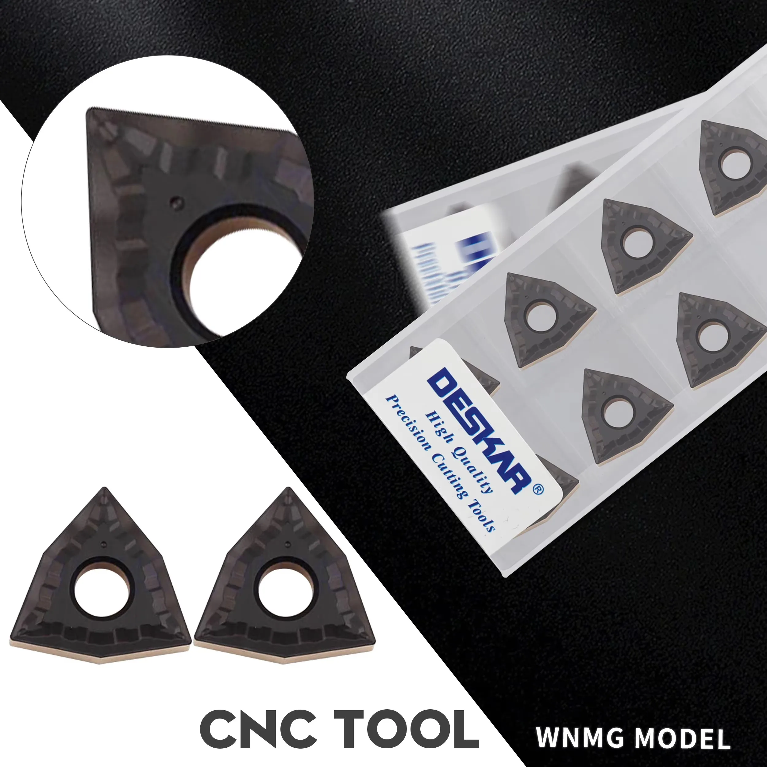 

WNMG080404-MT LF9218 WNMG080408-MT LF9218 WNMG080412-MT LF9218 CNC Lathe Two Color Turning Insert Tool For Processing Steel Part
