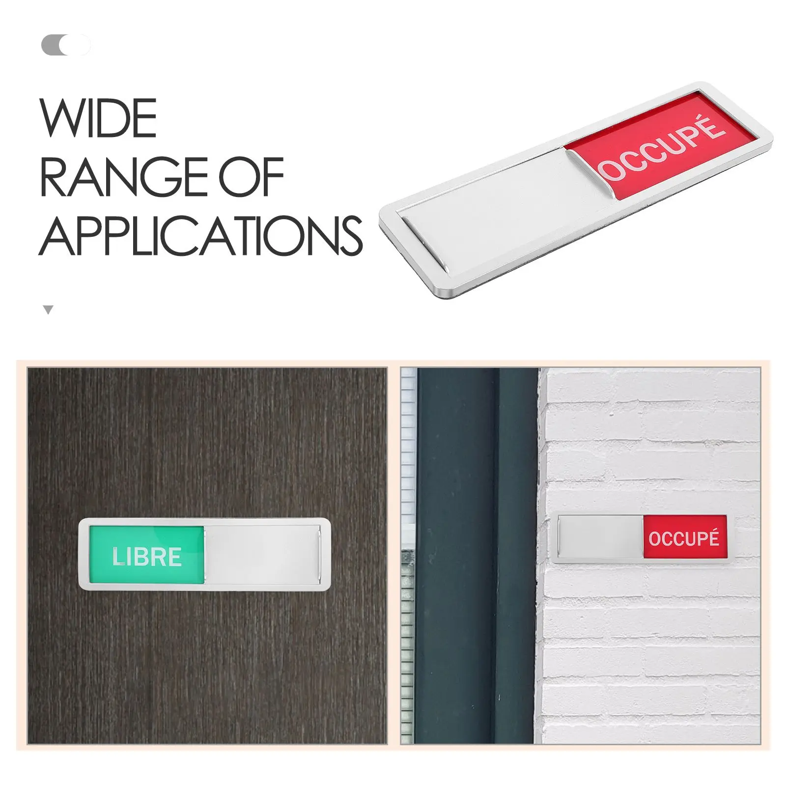 Status Switch Sign Private Signs for Doors Bathroom Home Round in Use Occupied Abs Vacant Privacy Staff