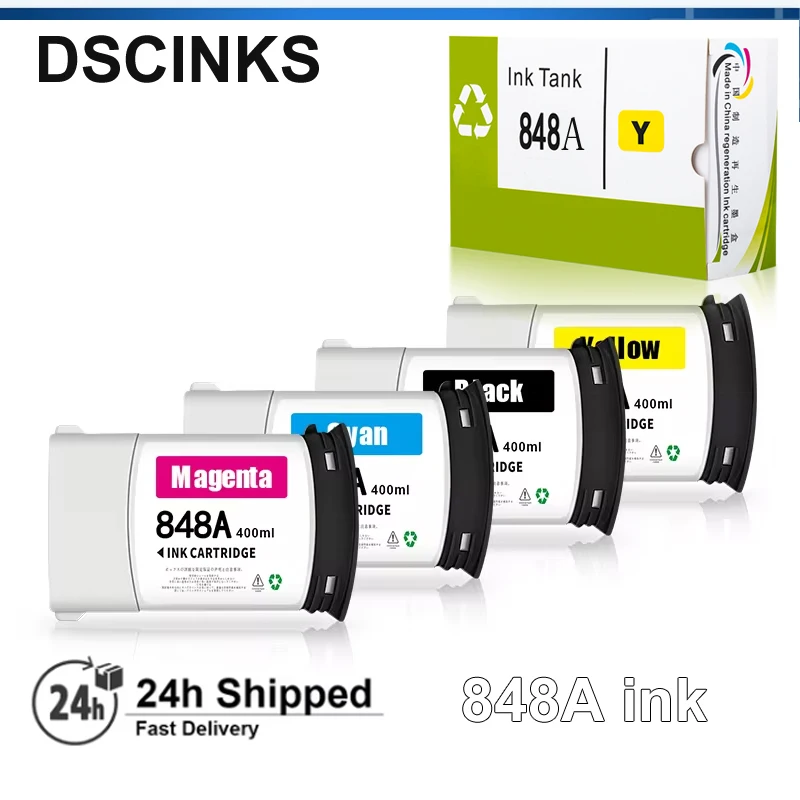 

400ML Compatible ink cartridge 848A for HP 848A Ink cartridge for HP PageWide XL 6000 XL 5100 Printer