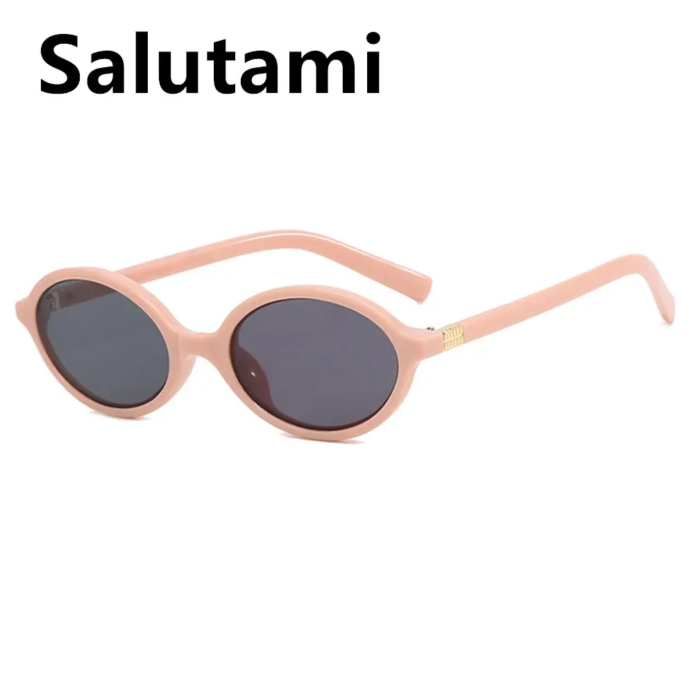 Vintage Kleine Ovale Luipaard Zwarte Zonnebril voor Vrouwen Nieuwe Mode Merk Gradiënt Elegante Y2K Zonnebril Dames Hip Hop Shades