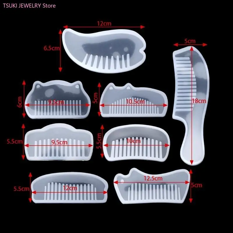 

62KE Формы для шпилек Расческа Формы для смолы Формы для изготовления силикона Формы для литья эпоксидной смолы