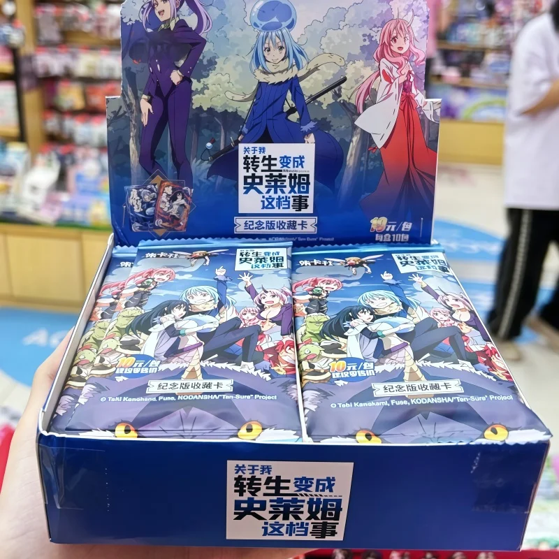 

Аниме «Это время я перевоплотился в слизь», оригинальные пакеты для карточек Tcg Ccg, коллекционные коллекционные коллекционные карточные игры, подарки для фанатов