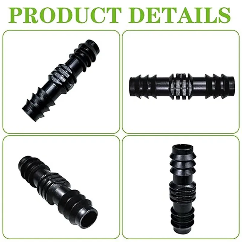 14-teiliges 16mm Tropfbewässerungs-PE-Rohr-Set mit Winkelverbinder, T-Stück und Endkappe 1/2'' für Gartenwasserschlauch-Reparatur und -Verlängerung – Detail 3