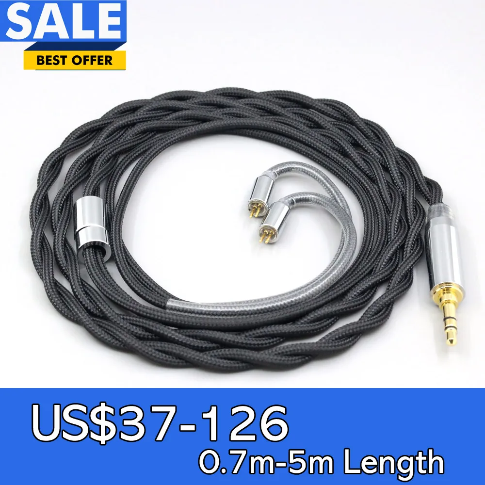 

Nylon 99% Pure Silver Palladium Graphene Gold Shield Cable For 0.78mm Flat Step JH Audio JH16 Pro JH11 Pro 5 6 7 2pin LN008306