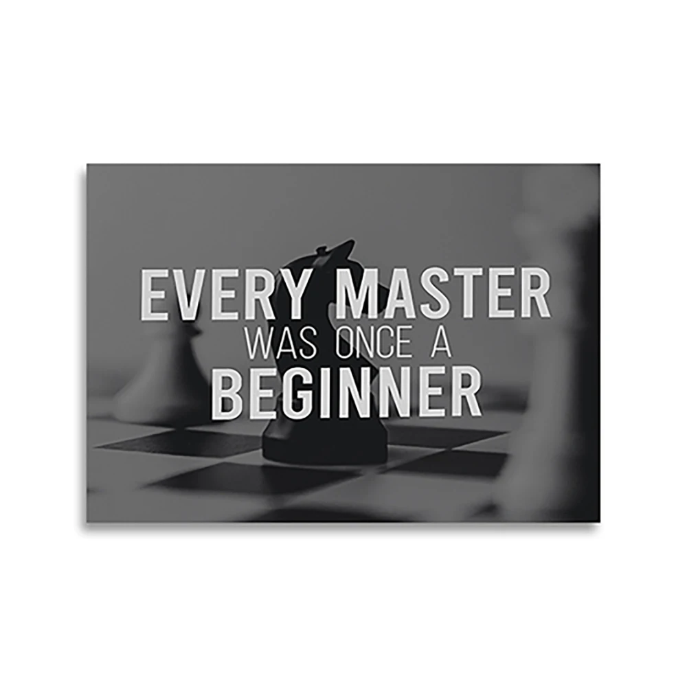 

Chess Wall Art Motivational Canvas Print Self Improvement Home Décor Personal Gift Development Artwork