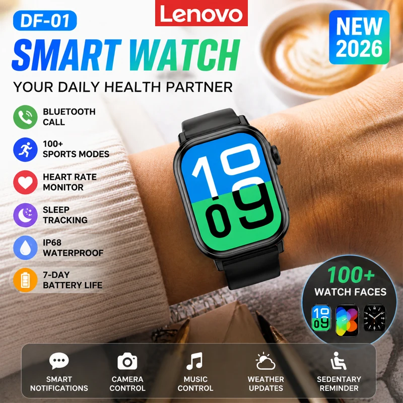 LENOVO sports smart watch 2.01 inch HD full touch screenhear