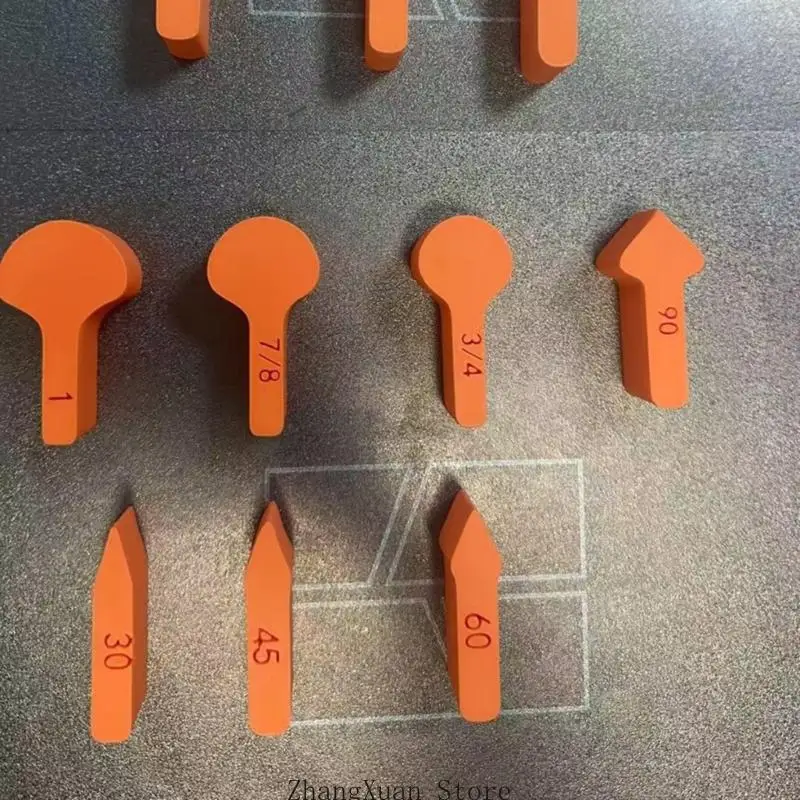 Schleifpapierhalterblock-Set, 14-teilig, sortierter Handwinkel-Schleifgriff für Detailbearbeitung, Konturenarbeiten – Detail 3