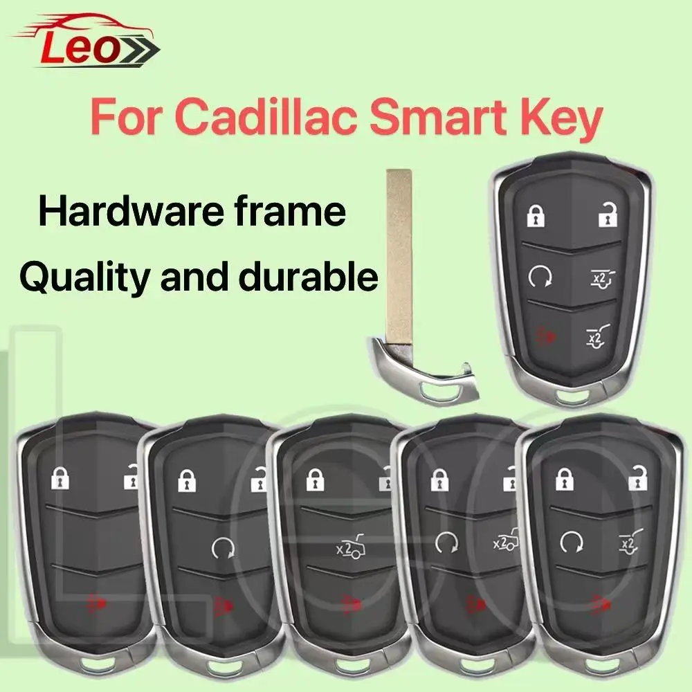 

Leo FCC: HYQ2AB/HYQ2EB Автомобильный смарт-ключ с дистанционным управлением 3/4/5/6 кнопок для Cadillac Escalade ATSL CT6 ESV XTS CTS CT6 Только корпус ключа