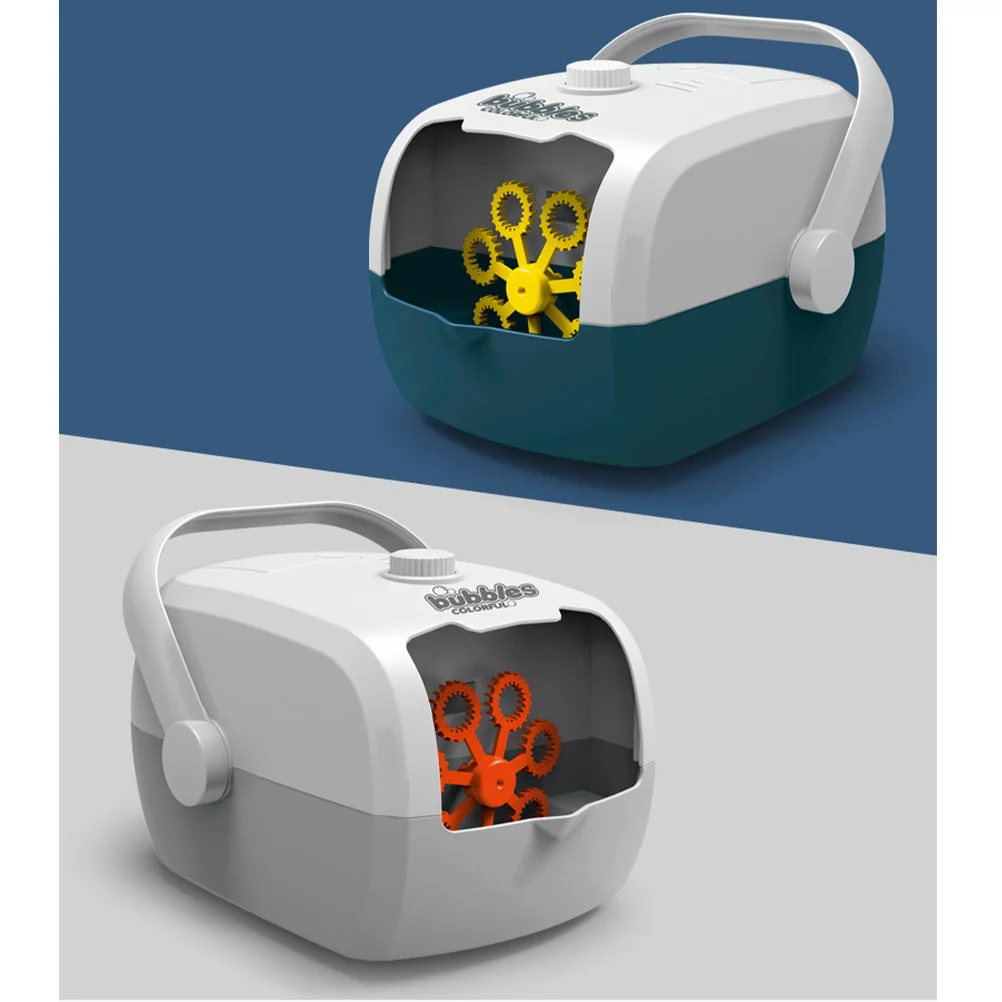 1pc Machine Automatic Electric Maker Portable For Wedding Party Kids Gift Continuous Streams White Grey Children Bubble Machine