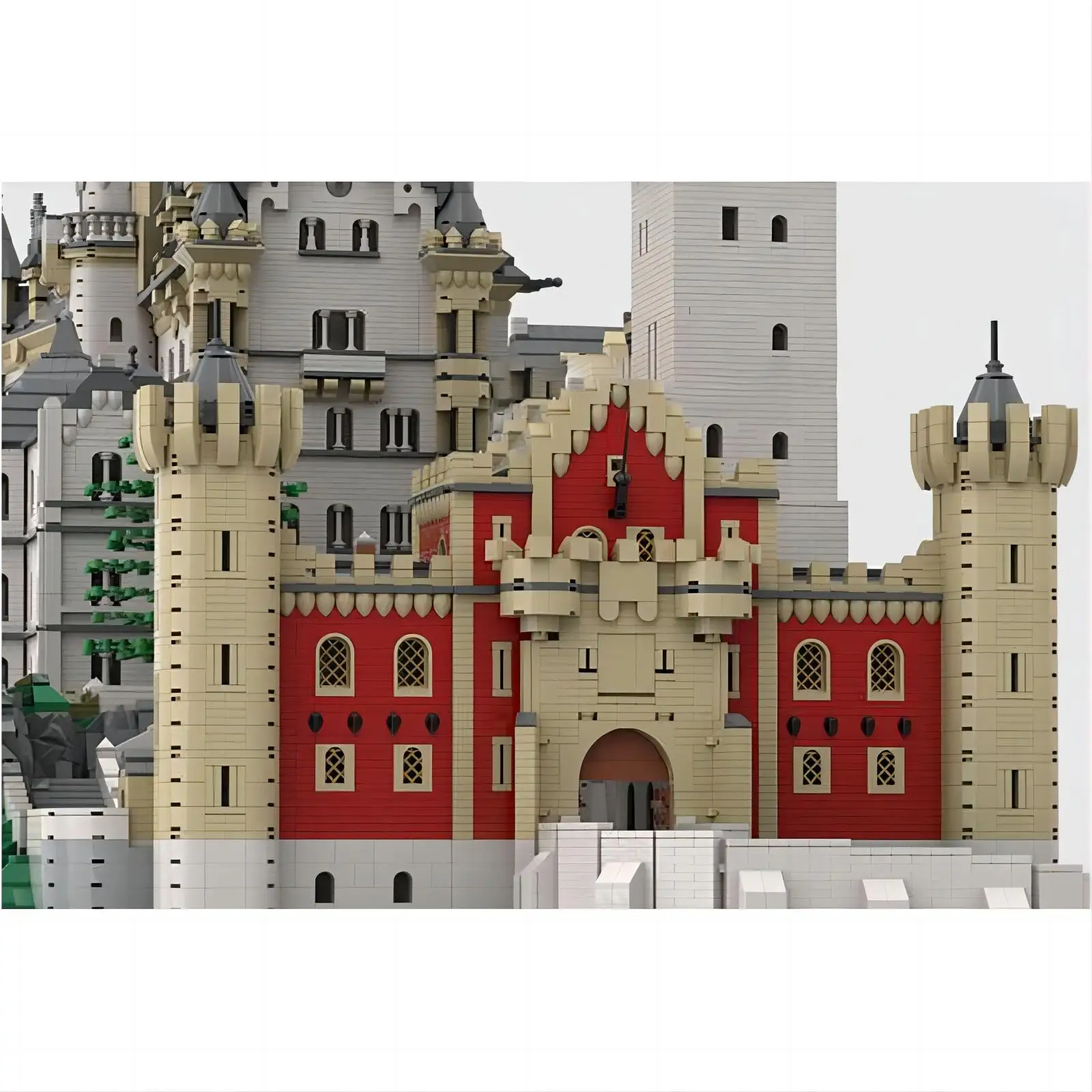 high difficulty MOC 57400PCS+ Famous Architecture City Model Neuschwanstein Castle Building Blocks DIY Toys Brick Birthday Gifts